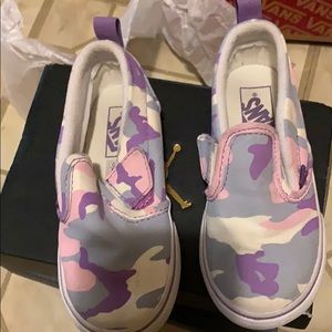 Pink camo vans